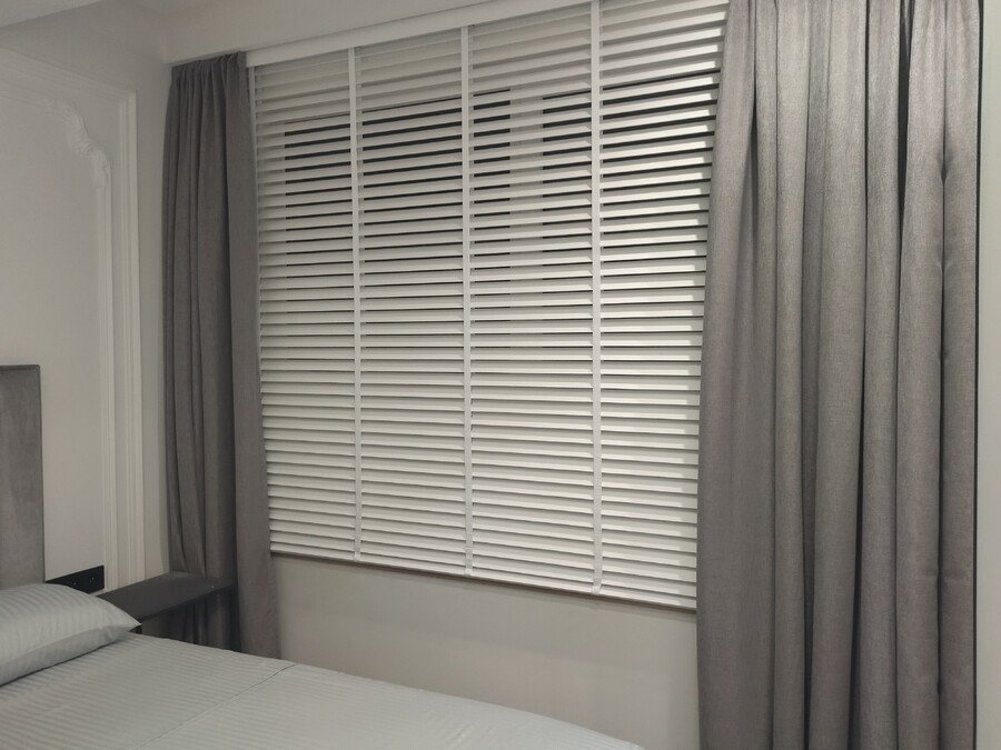 Деревянные жалюзи 50 мм, «Дерево Снежное»