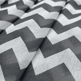 Тюль Зигзаг Серый