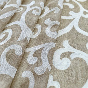 Тюль Вензель Бежевый