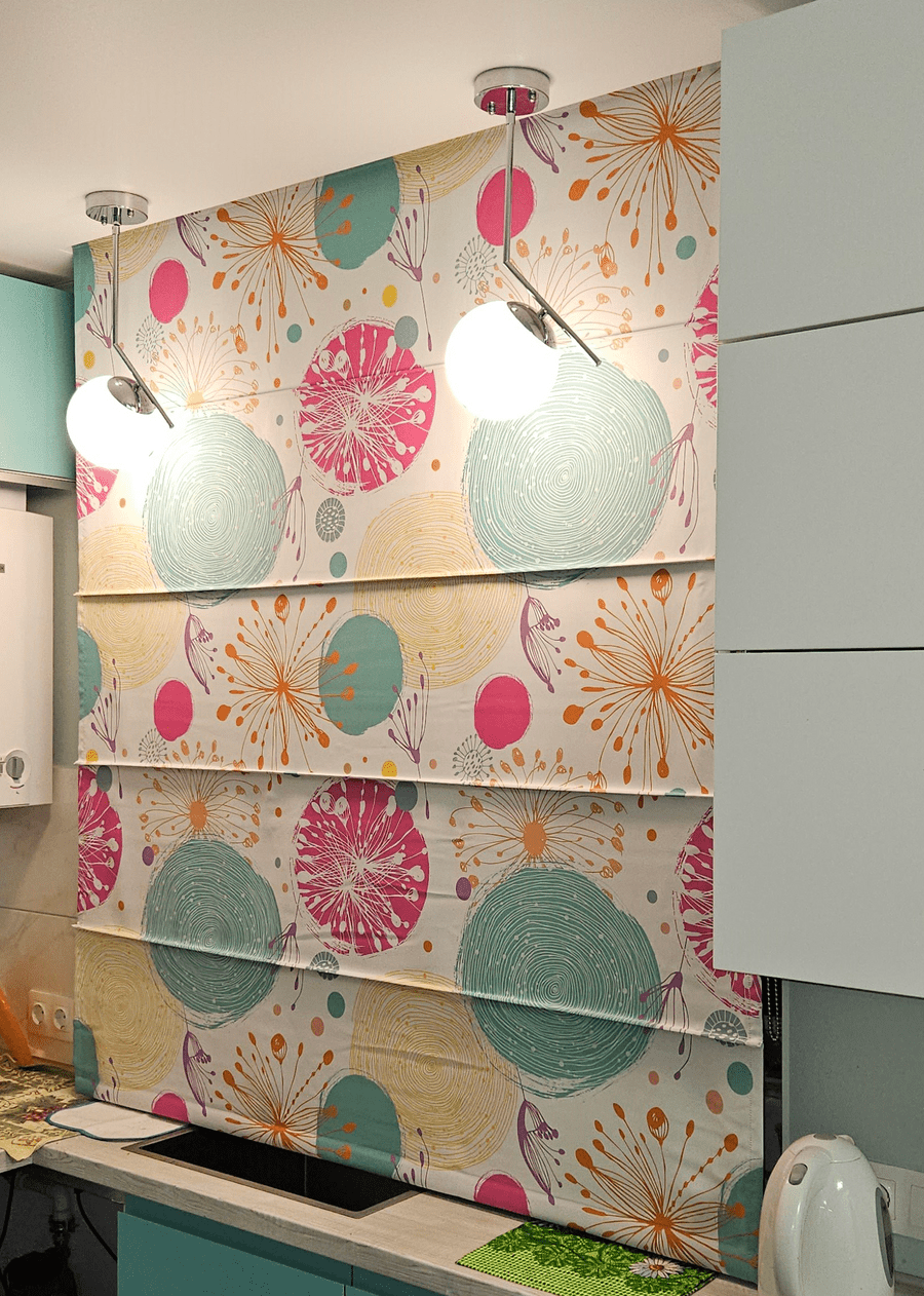 Римская штора на проём, фотопечать «Забавные детали»