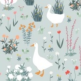 Гуси на лугу