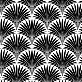 Арт-деко листья черный