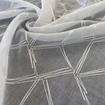 Тюлевый Лён Ромбы