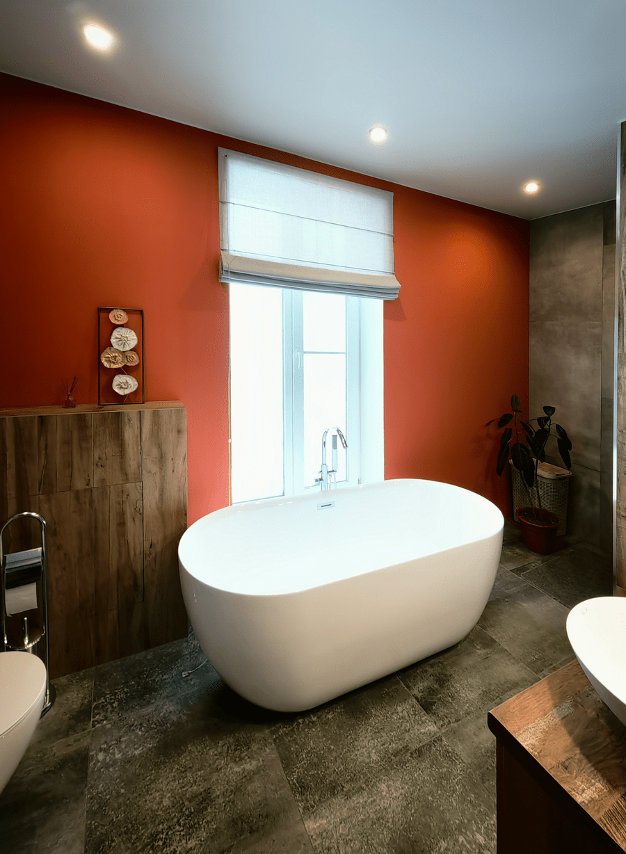 Римская штора на проём, в ванную