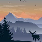 Закат в горах