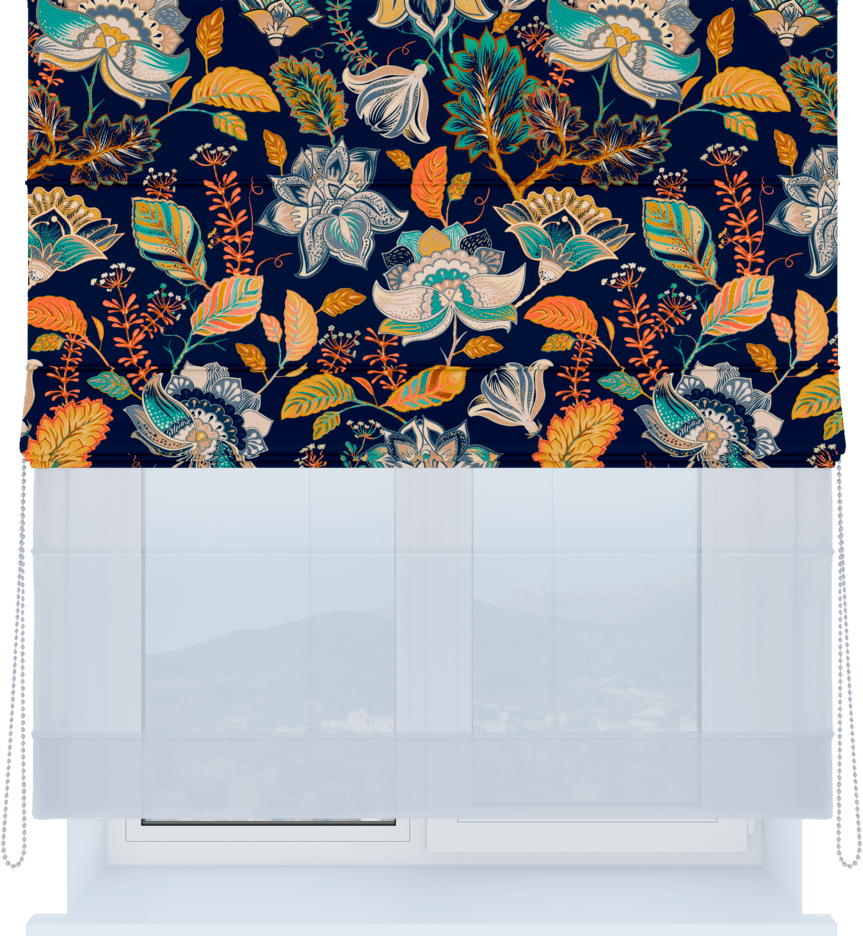 Двойные римские шторы